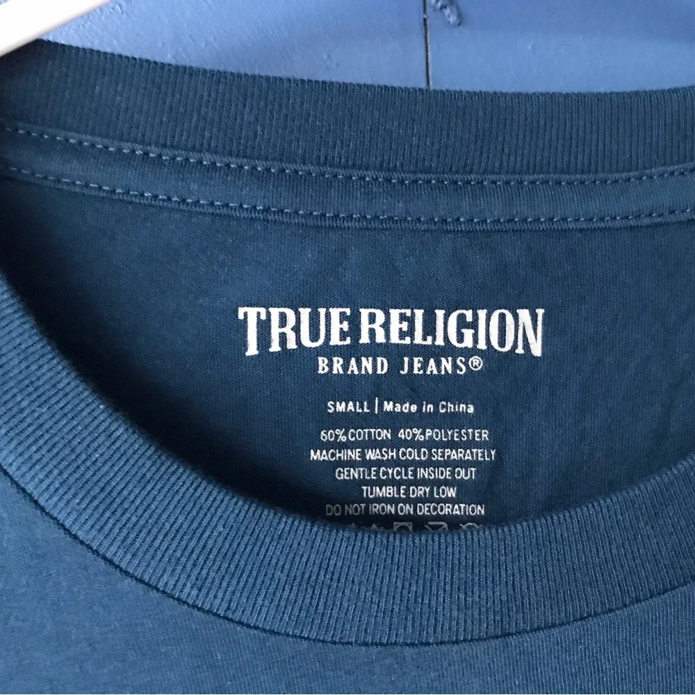 NWOT True Religion Blue Buddha Tee